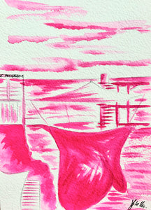 Le Plongeoir rose encre  Monochrome (63)